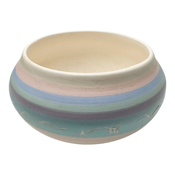 Southwestern Vintage Pottery Bowl Ceramic 4.25”x3” Trinket Jewelry Decor - Picture 3 of 11